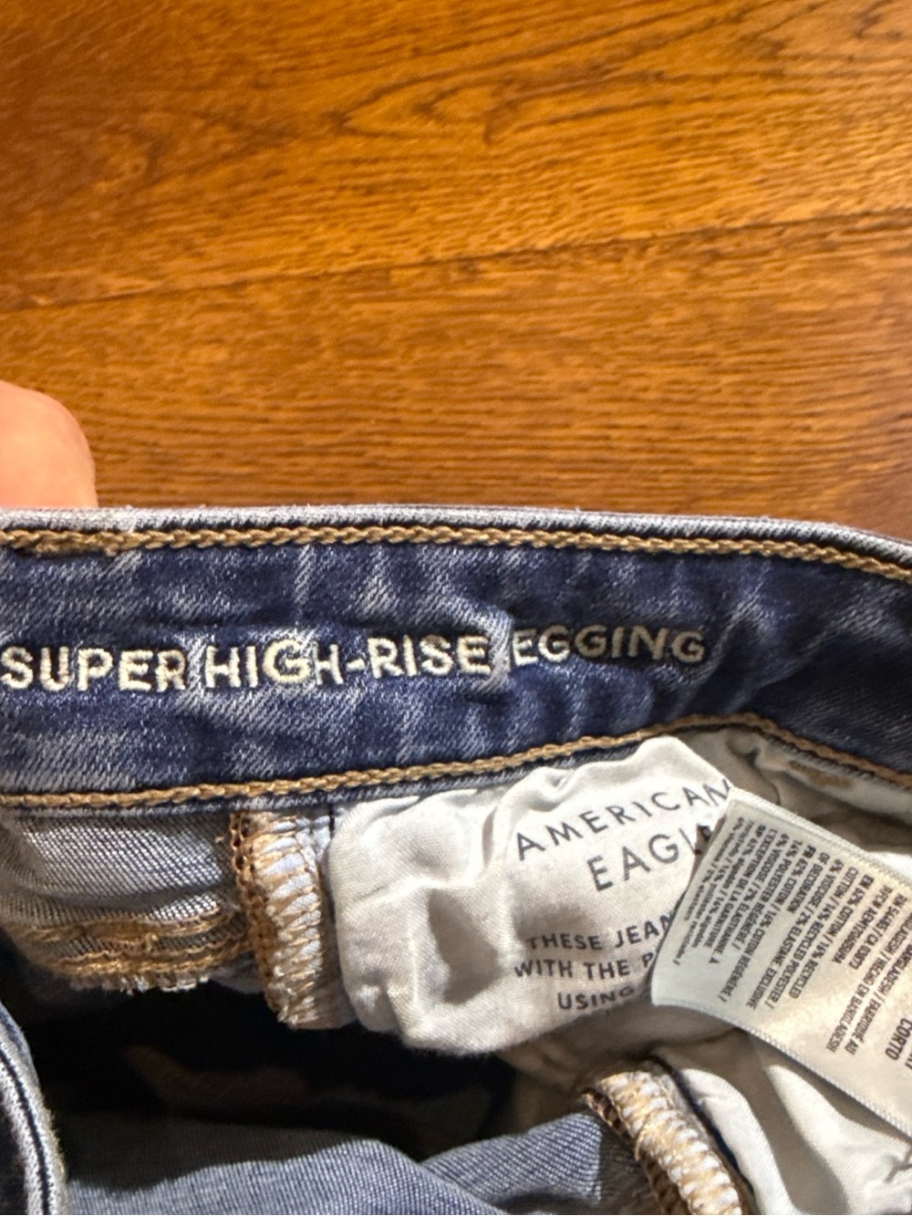 American Eagle Outfitters Women's Navy Skinny‎ Jeans - Picture 6 of 8
